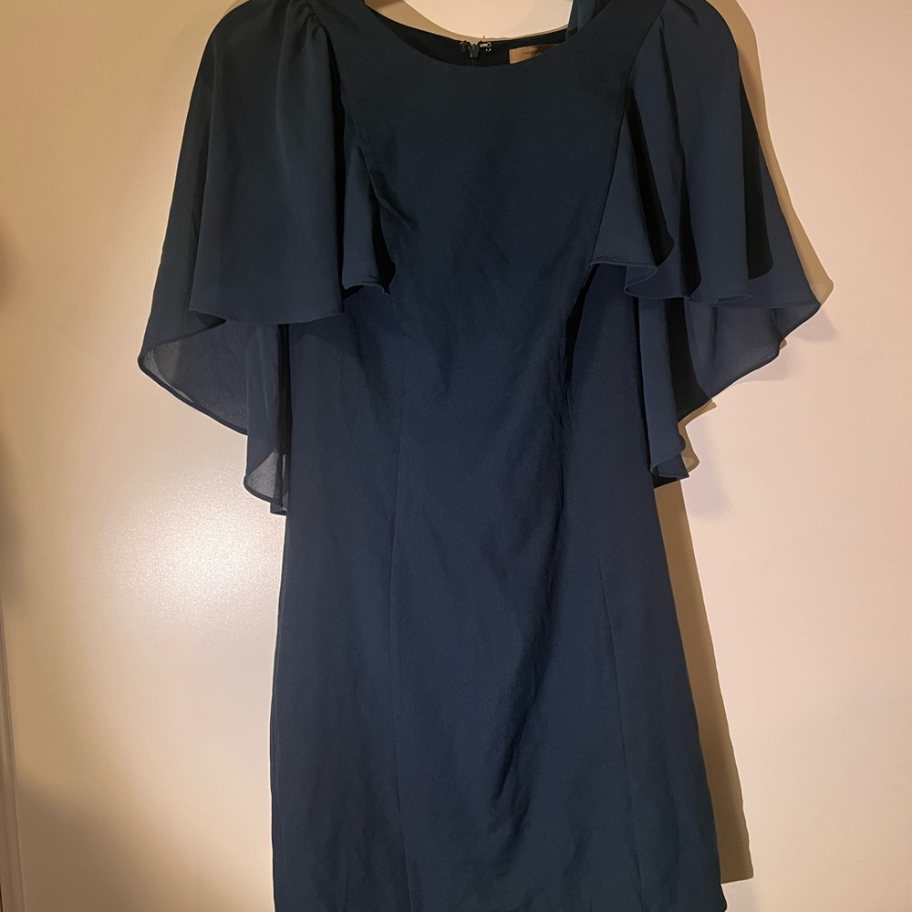 Forever 21 Turquoise Dress with short cape